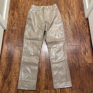 A&F faux leather pants